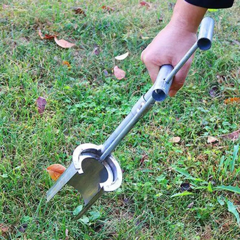 Planting Tool Transplanting Puncher Easy to use Transplanter Stainless Steel Soil Sampler Handheld Garden Planter Tool Outdoor