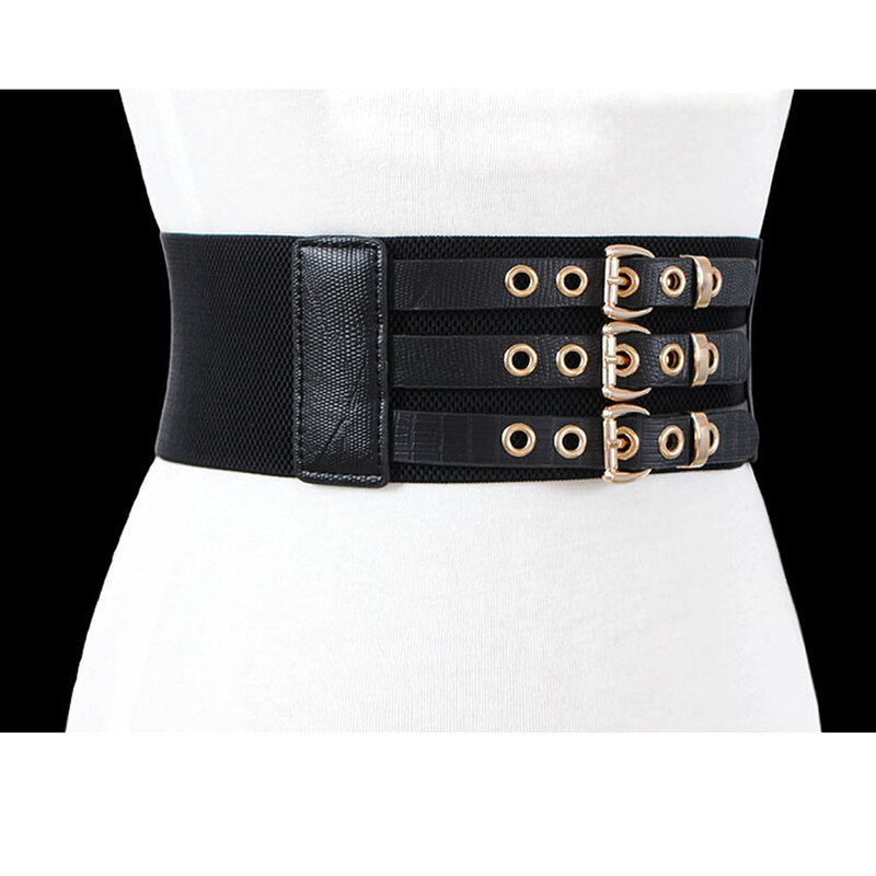 Fashion Sexy Black Cummerbunds Ladies Shaper  Slimming Steetwear Corset Belt Fashion Wide Waist Belts for Women Woman Clothes