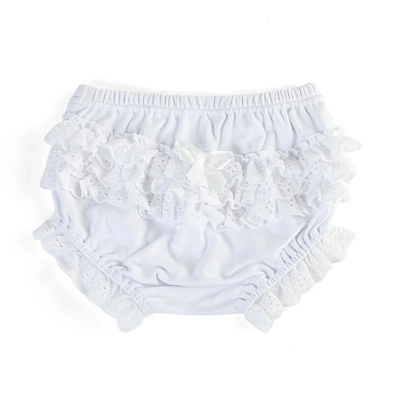 NB-12M Newborn Infant Toddler Bottoms Lace White Shorts Diaper Cover Baby Panties Soft Cotton Babe Girls Boys Bloomers