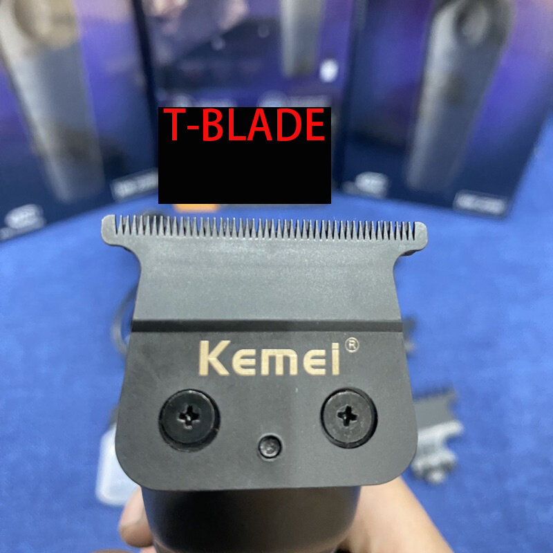 Kemei cortadora de pelo inalámbrica 2299 para peluquero 0mm Zero Gapped cortadora de tallado depiladora máquina de corte de acabado eléctrico profesional