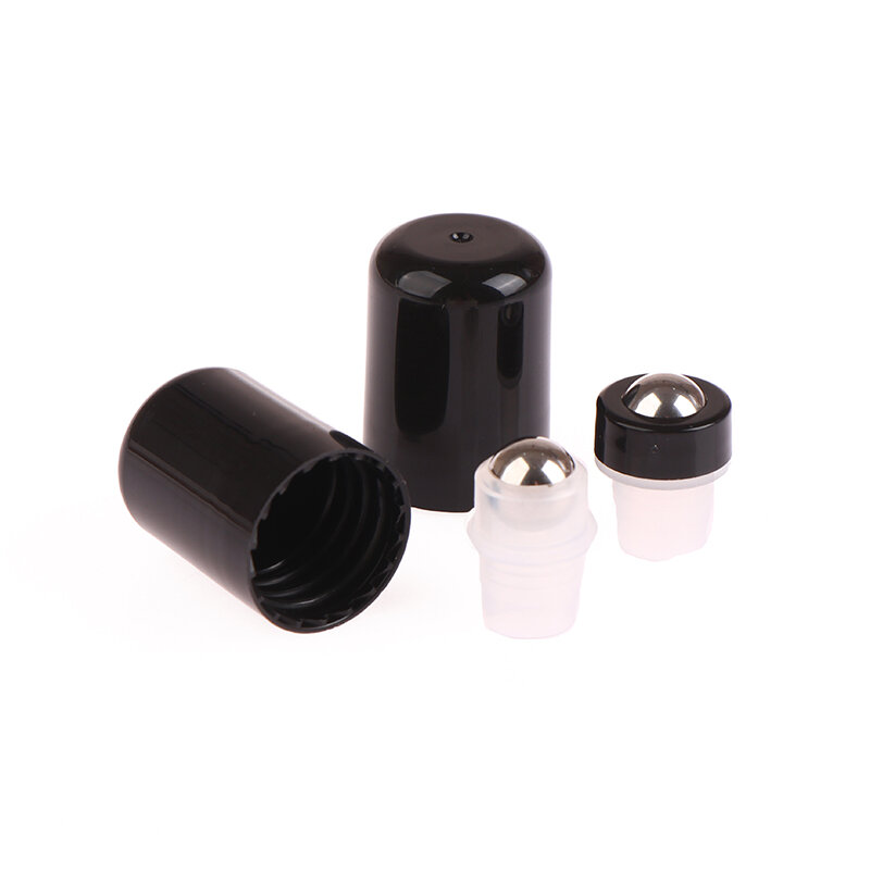 Steel Roller Lids for 18mm/410 Neck Size Glass Essential Oil Bottles Aromatherapy Perfume Roll On Bottle