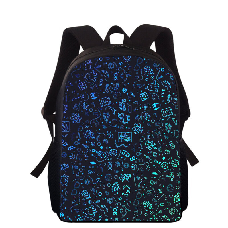 Biologia e Química 15 "3D Print Kids Backpack Sacos Escolares Primários para Meninos Meninas Back Pack Estudantes School Book Bags