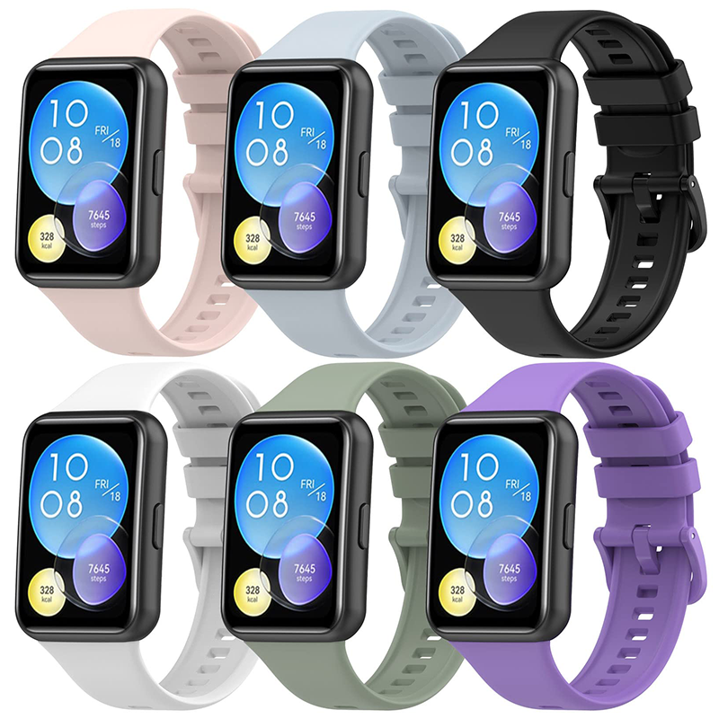 Silicone Band for Huawei Watch, Strap Smartwatch, Pulseira, Fivela de metal, Pulseira de substituição esportiva, Fit2 Correa