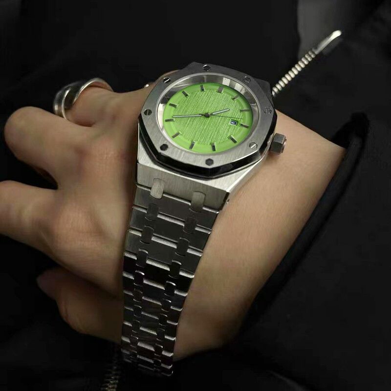 Oryginalny męski zegarek ze stali nierdzewnej, mechanizm kwarcowy, czarny zegarek, klasyczny biznes, osobowość, najlepsza marka
