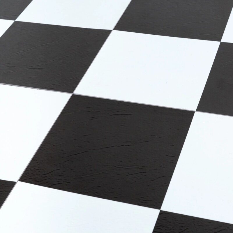 Achim 12"x12" 1.2mm Peel & Stick Vinyl Floor Tiles 20 Tiles/20 Sq. ft. Black & White