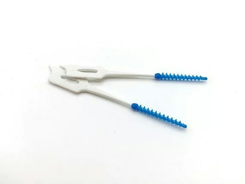 แปรงซอกฟัน40ชิ้น/กล่องแปรงสำหรับการจัดฟันการจัดฟันการดูแลช่องปากหัวซิลิโคนอ่อนนุ่มแปรงขัดซอกฟันที่ดีสำหรับเหงือก