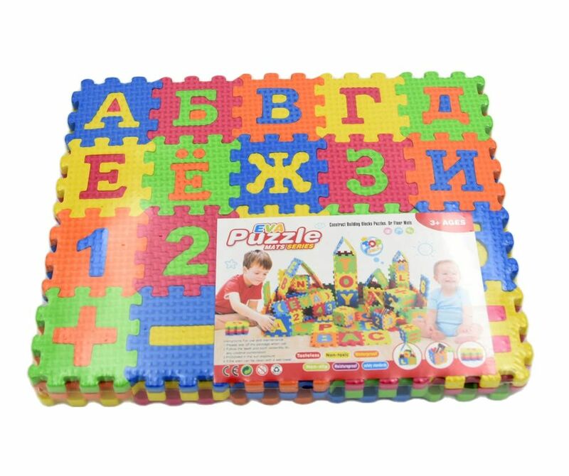 Hot Sell Russische Alfabet Letter Speelgoed Kids Baby Puzzel Matten 55*55Mm Tapijt Baby Taal Schuim Leren Speelgoed