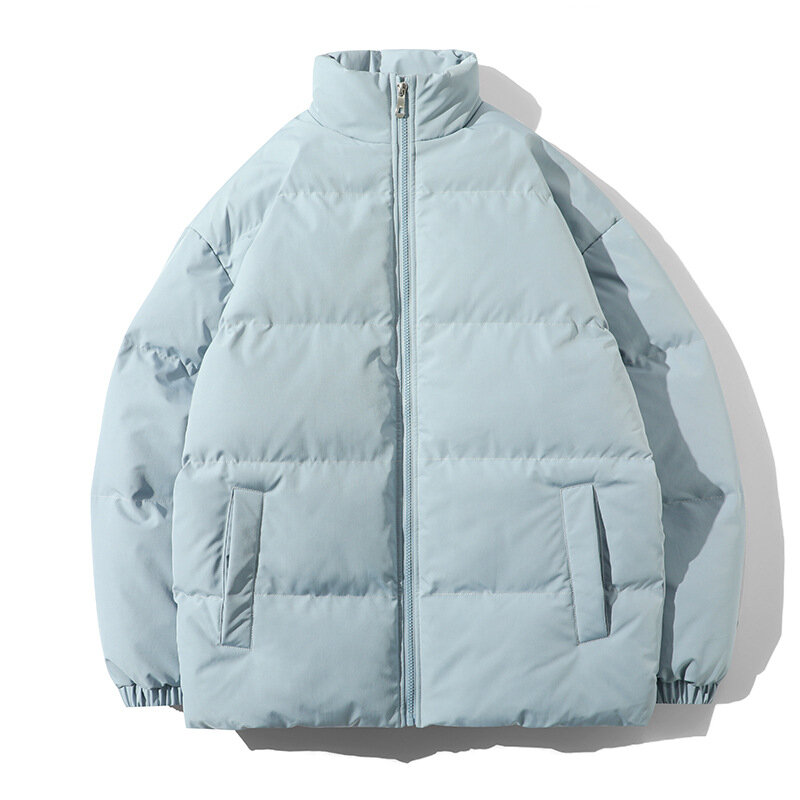 MRMT-ropa informal de algodón para hombre y mujer, abrigo de Color sólido con cuello levantado, talla grande, 2024