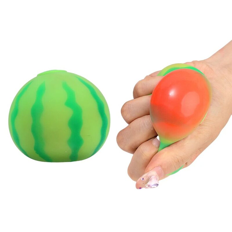 6cm simulazione estiva Mini anguria cambia colore sensoriale spremere giocattoli per adolescenti bambini adulti antistress anguria giocattolo regali