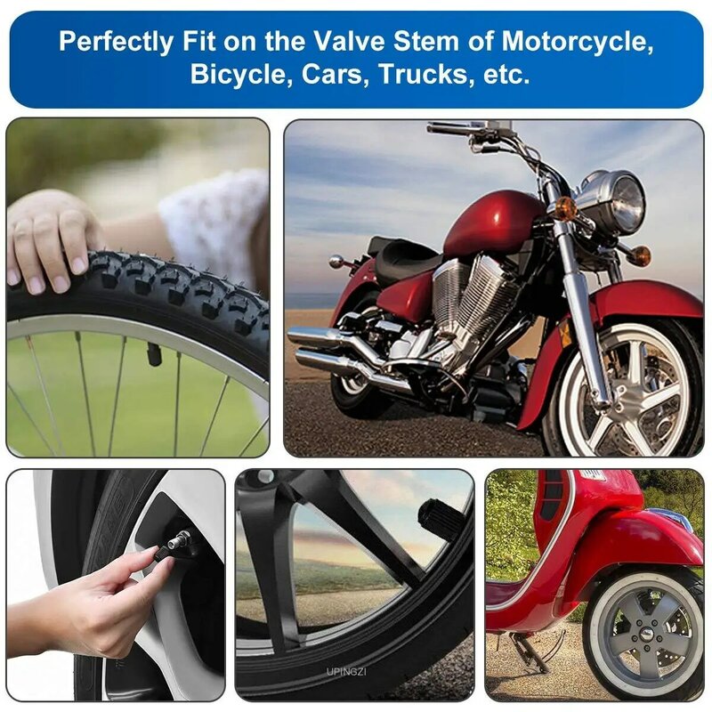 Колпачки клапанов колёсных шин, универсальные резиновые кольца с уплотнительным кольцом для автомобилей, внедорожников, велосипедов, грузовиков, мотоциклов, 100 шт.