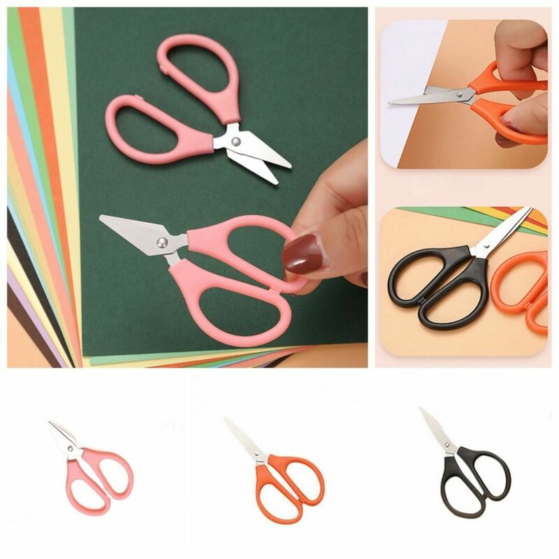 Multifuncional de aço inoxidável Mini tesoura, ferramentas artesanais, Handcraft Scissor, Professional Candy Color, 10Pcs