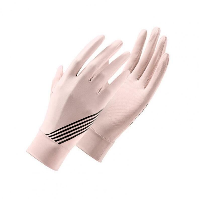 Guanti guanti da guida anallergici 5 colori protezione solare protezione solare unica guanti sottili in seta di ghiaccio