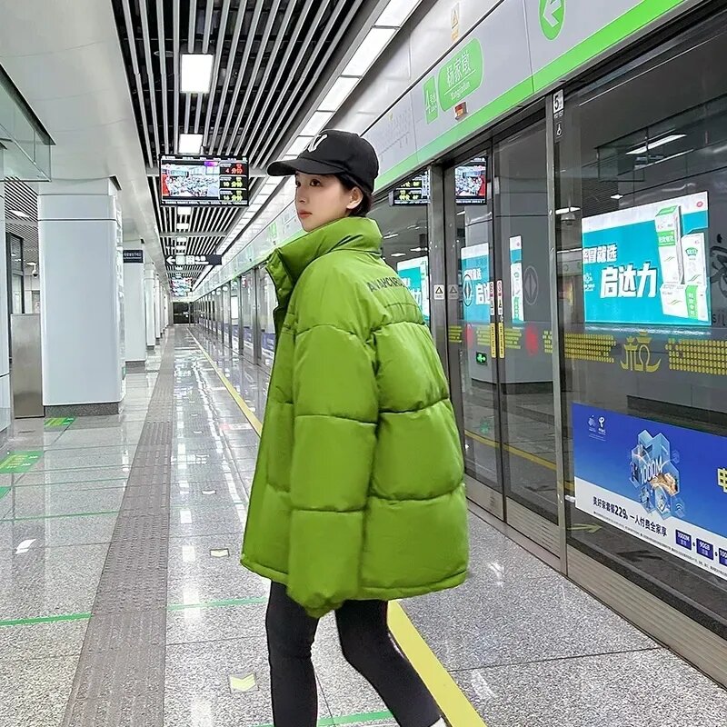2023 New Korean Winter Jacket Women Parkas Down Cotton Padded Jacket Thick Warm Windproof Puffer Parkas Coat Female Outerwear