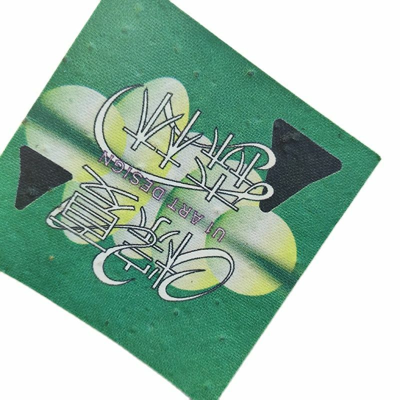 Cartão de papel de semente com impressão personalizada, Papel germinado biodegradável, Cartão de férias, Meio Ambiente, Tag pendurado