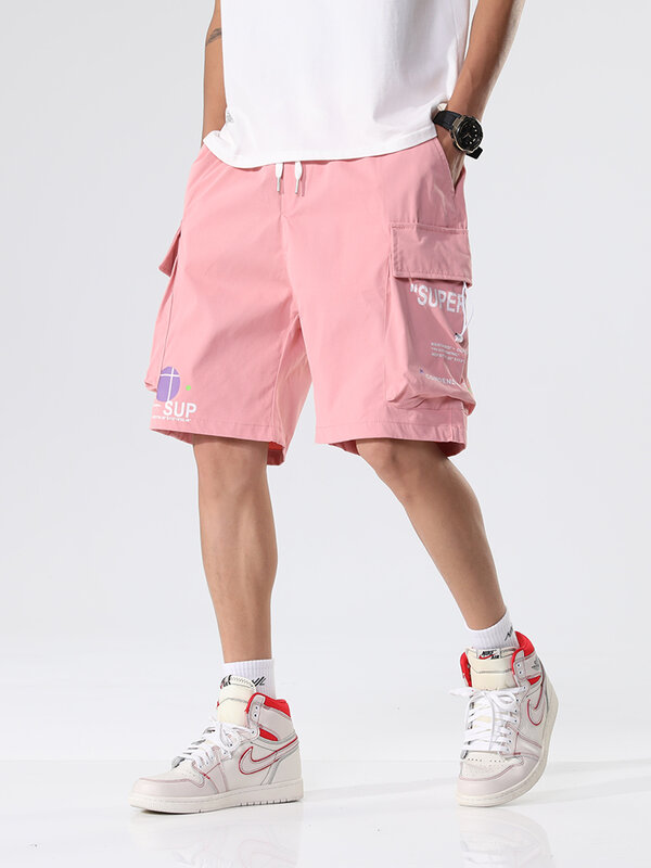 Summer Cargo Shorts Men 2021 New Multi-Pockets Hip Hop Streetwear Baggy Jogger Shorts Male Casual Beach Shorts Plus Size 8XL