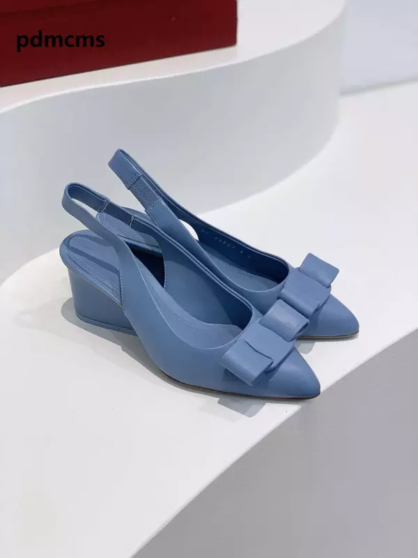 Женские дизайнерские лаковые кожаные сандалии на высоком каблуке, стильные высококачественные материалы 34-43