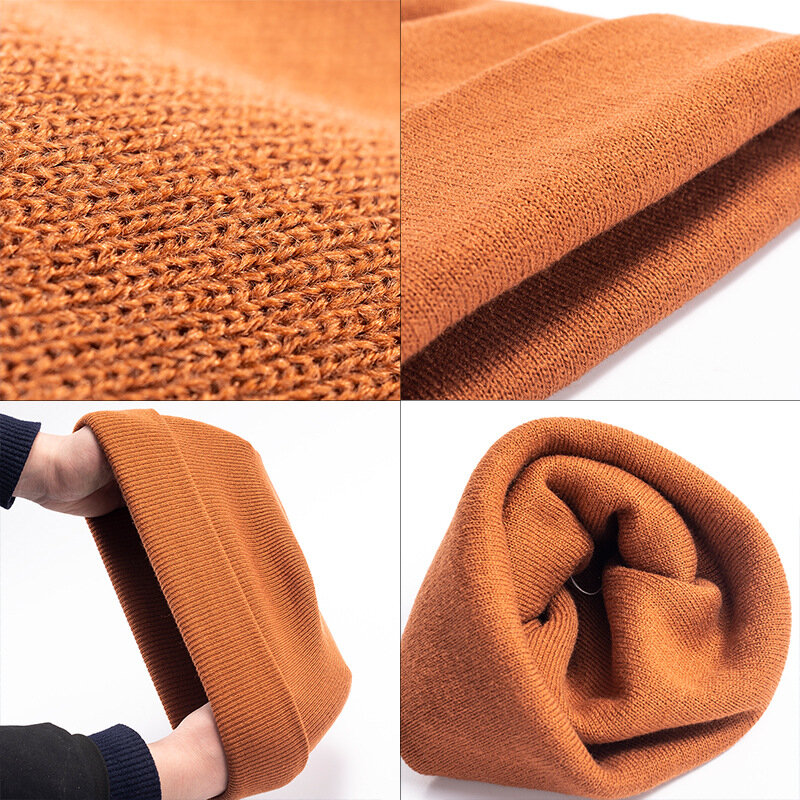 Casquettes tricotées en acrylique de laine coréenne, 20 couleurs, pour femmes et hommes, bonnets élastiques pour automne et hiver, vente en gros