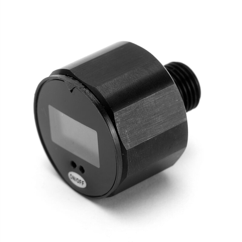 Mini Manómetro Digital con rosca NPT, 1/8 pulgadas, 25mm de diámetro, 6000PSI