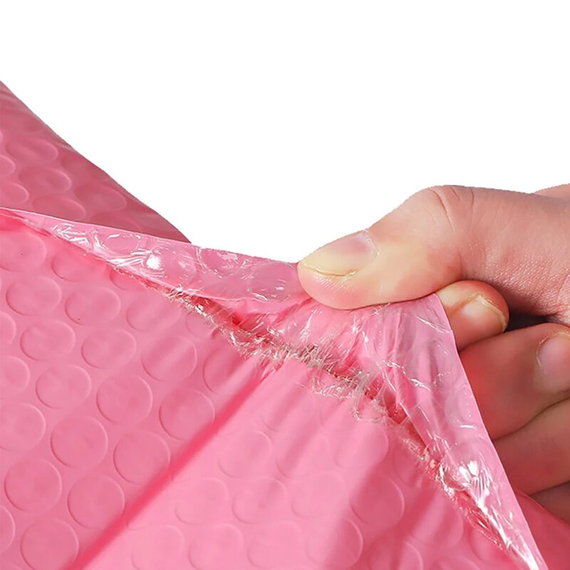 50 stücke rosa Schaum Umschlag Taschen selbst versiegeln Bubble Mailer gepolstert Versand Business Geschenk umschläge mit Bubble Mailing Pakete Tasche