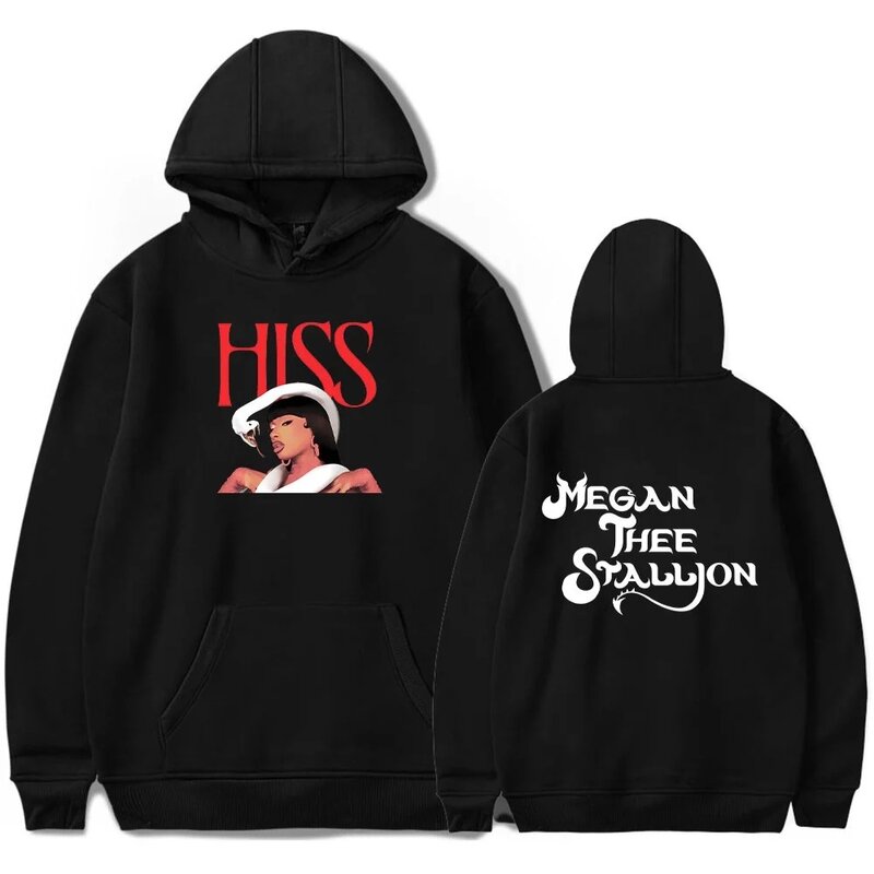 Megan Thee Stallion hiss merch hoodies drawstring pocket sweatshirt men/women hip hop Pullovers