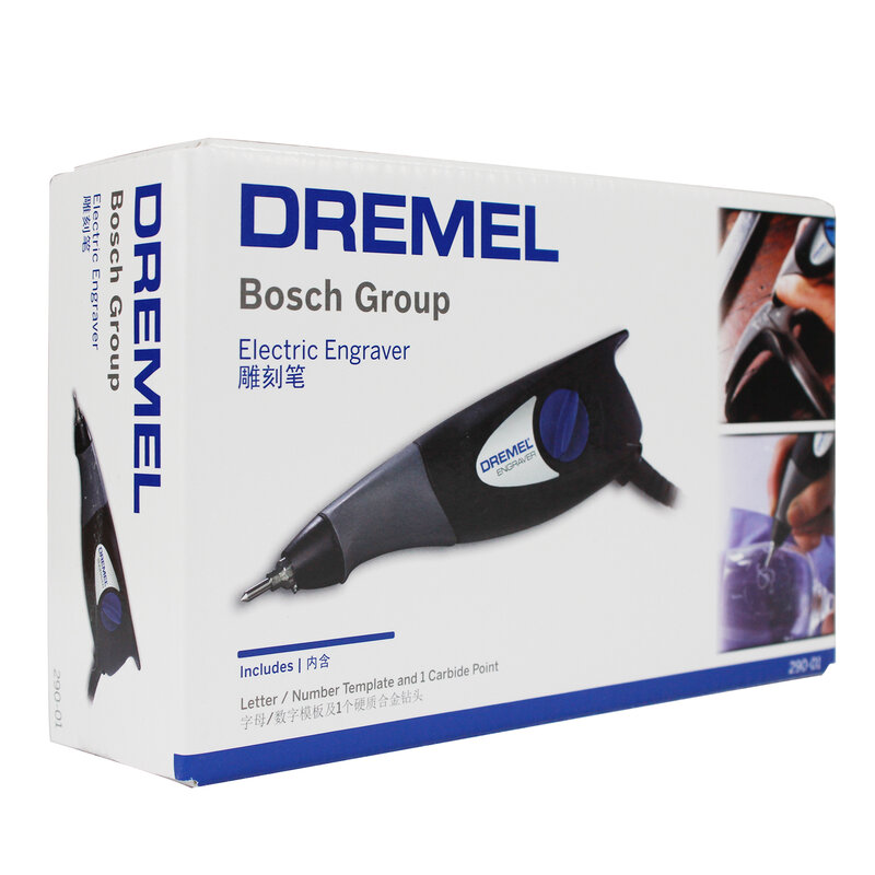 Dremel Engraver Rotary Tool with Stencils Crafting Machine Perfect for DIY Personalizing and Engraving Leather Metal Glass Wood