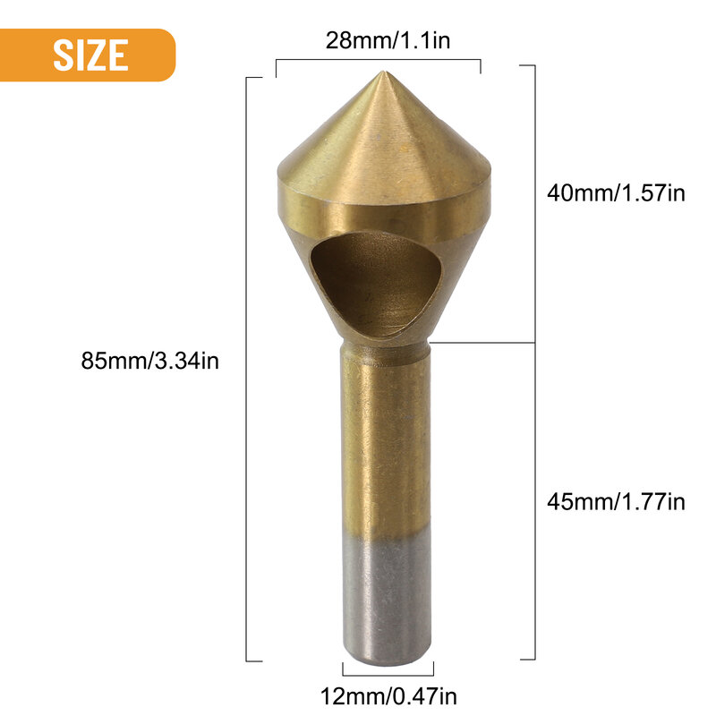 High Quality Brand New Durable Drill Bit Tools For Cutting Gold High Speed Steel Hole Cutter Deburring Drill Taper