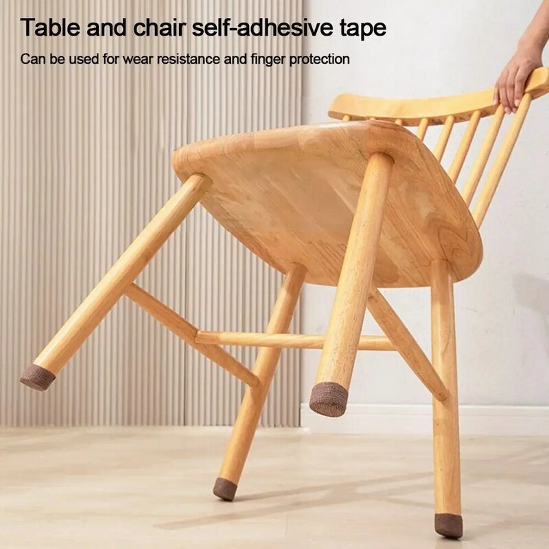 Proteção auto-adesiva para as pernas de mesa, tampa protetora do piso, almofada de móveis antiderrapante silenciosa, tampa do pé de feltro, fita multifuncional