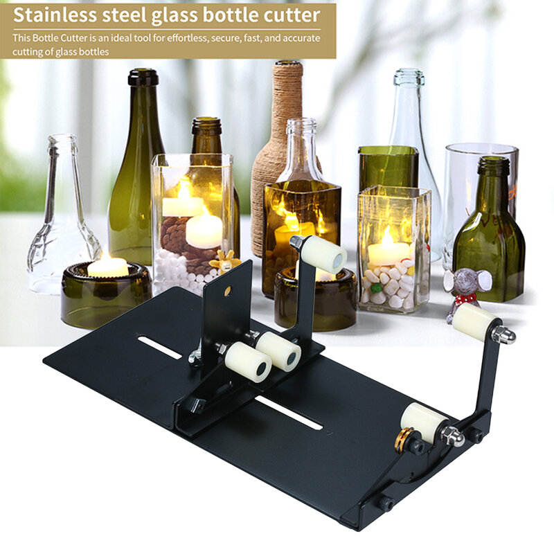 11/19Pcs Glass Bottle Cutter Stainless Steel DIY Glass Cutter Kit with Safety Gloves/Accessories Glass Sculptures Cutter Machine