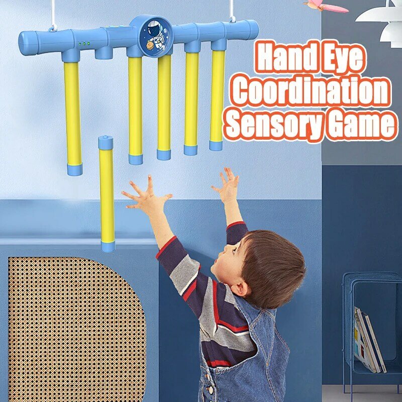 Mainan permainan tongkat jatuh tantangan menyenangkan untuk latihan kemampuan reaksi aktivitas edukasi mainan pesta keluarga orang tua anak