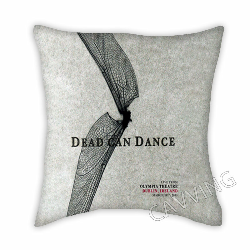 Fundas de almohada decorativas de poliéster con estampado 3D de Dead can Dance Rock, fundas de almohada cuadradas con cremallera, regalos para fanáticos, decoración del hogar