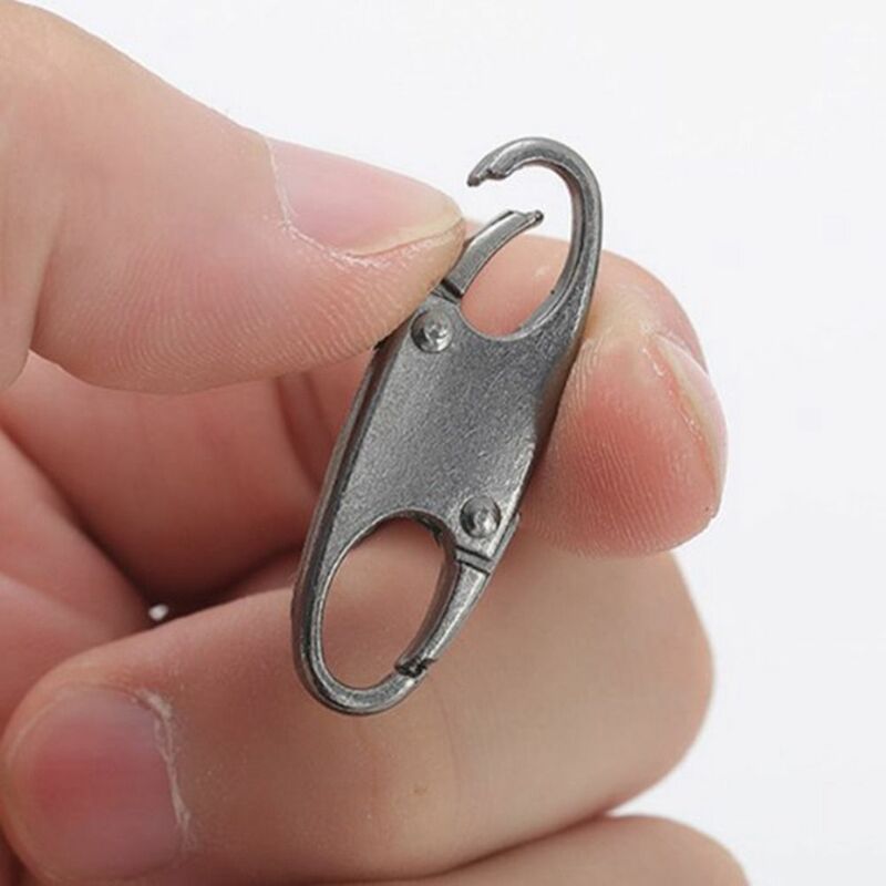 Clip di bloccaggio con cerniera in lega argento Mini Clip antifurto a forma di S borsa portatile universale valigie accessori parti della borsa dei bagagli