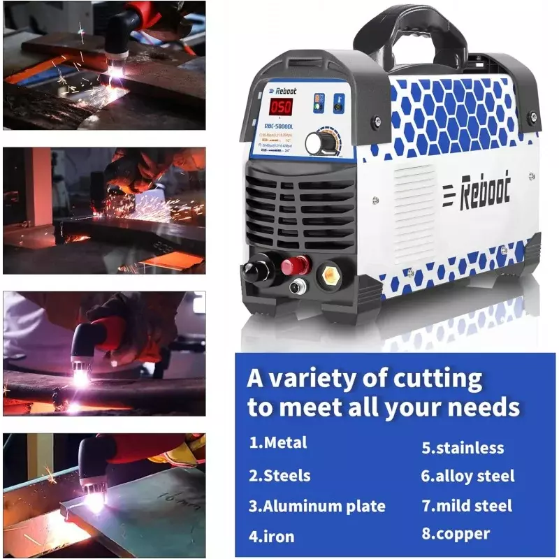 Reboot plasma cutter non touch 50 amp cut50dl 1/2 "clean cut air plasma pilot arc 110/220V high frequency inverter machine 3/5''