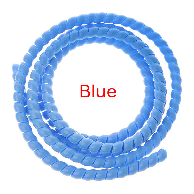 Chama colorida-luva retardadora do cabo, organizador espiral do fio, caixa do cabo, tubulação do enrolamento, novo, 1m, 10mm