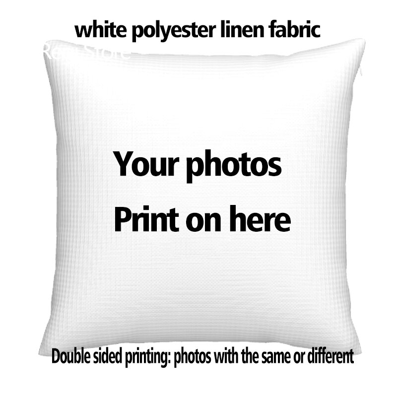Custom Cushion Cover Choose Your Text Logo Or Image Wedding Pictures 18" Personalized Dector Pillow  Case For Sofa Bed Chair