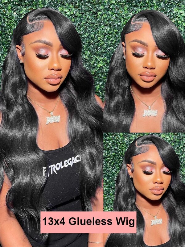 Wear And Go Glueless Body Wave 13x4 HD Lace Frontal Wig Human Hair Pre Plucked 7x5 HD Transparent Lace Closure Wig on Sale