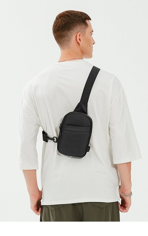 Wielofunkcyjna torba biodrowa 2 w1 torba na klatkę piersiowa torba podróżna na zewnątrz dla mężczyzn kobiet na co dzień mała chusta plecak Crossbody woreczki strunowe