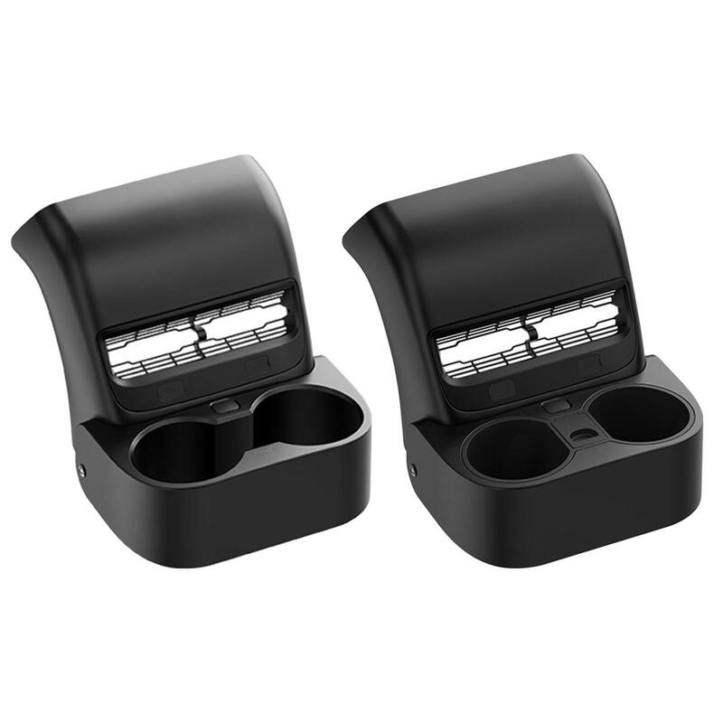 Rear Row Dual Cup Holder for Tesla Model 3 Y Durable Vehicle Accessories