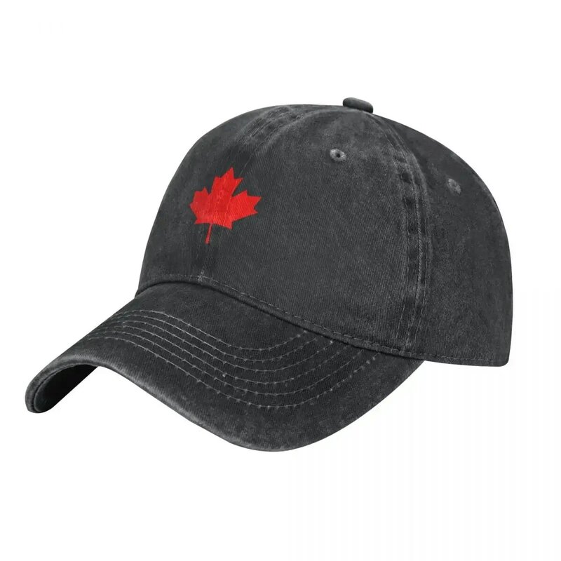 Chapéu de cowboy vermelho Maple Leaf para homens e mulheres Chapéu de golfe, chapéu de camionista, Dropshipping
