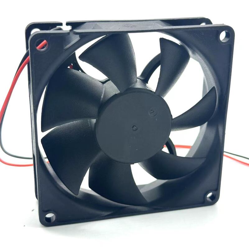 Охлаждающий вентилятор для сервера, постоянный ток 24 В, 0,38 А, 80x80x25 мм, 2 провода