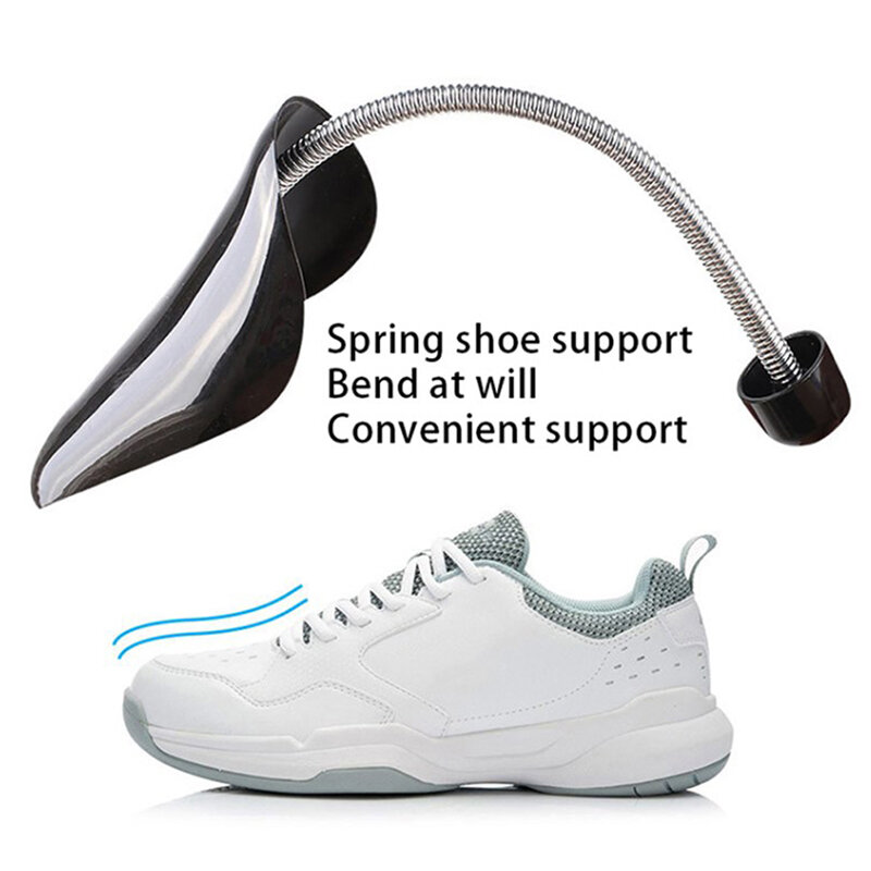 Zapatero de plástico práctico, de longitud ajustable ensanchador, soporte para botas, organizadores, 1 par