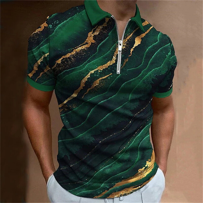 2023 Waves camicie da uomo Polo di alta qualità per il nuovo abbigliamento da Golf camicia a maniche corte uomo 2023 estate Casual Mens abiti firmati top