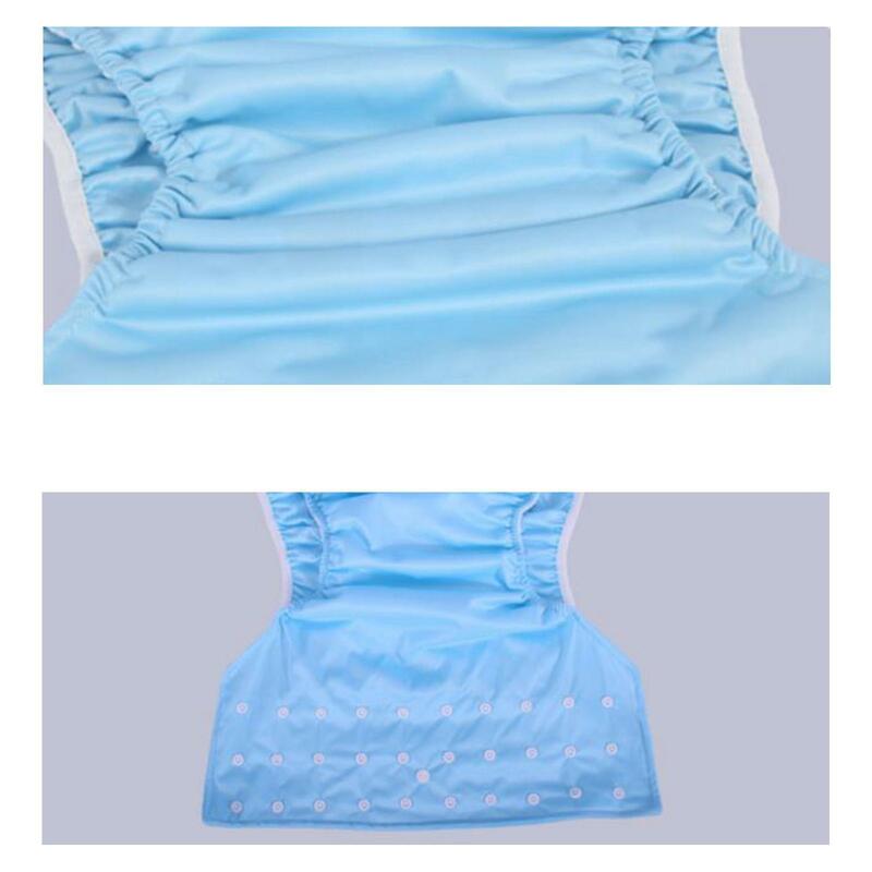 Pannolini di stoffa per adulti pannolino per adulti riutilizzabile senza perdite contro l'incontinenza nero 72-92cm