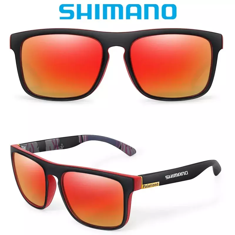 Occhiali da sole polarizzati Shimano protezione UV400 per uomo e donna caccia all'aperto pesca guida occhiali da sole da bicicletta scatola opzionale