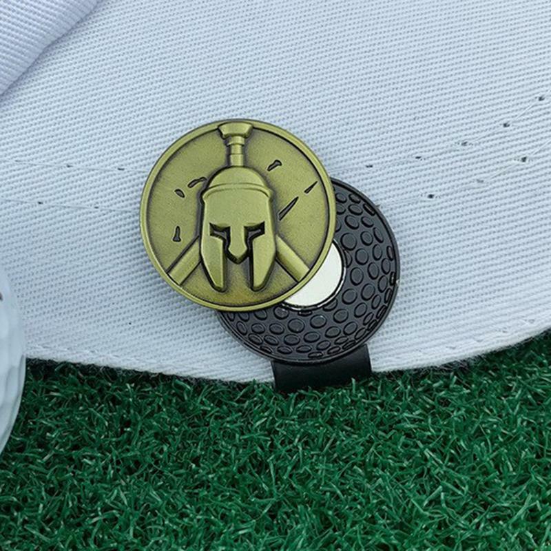 Piłka klips do kapelusza zabawna przypinka do czapki golfowej z markerem do piłki akcesoria do golfa dla mężczyzn kobiet golfista do czapki golfowe spodni rękawiczki torby
