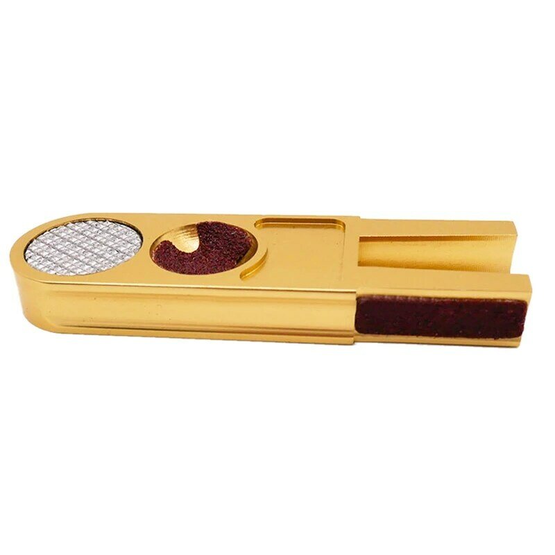 Herramienta moldeadora de puntas de billar, lijadora de puntas de taco, herramienta de palo de taco en forma de U con papel de lija