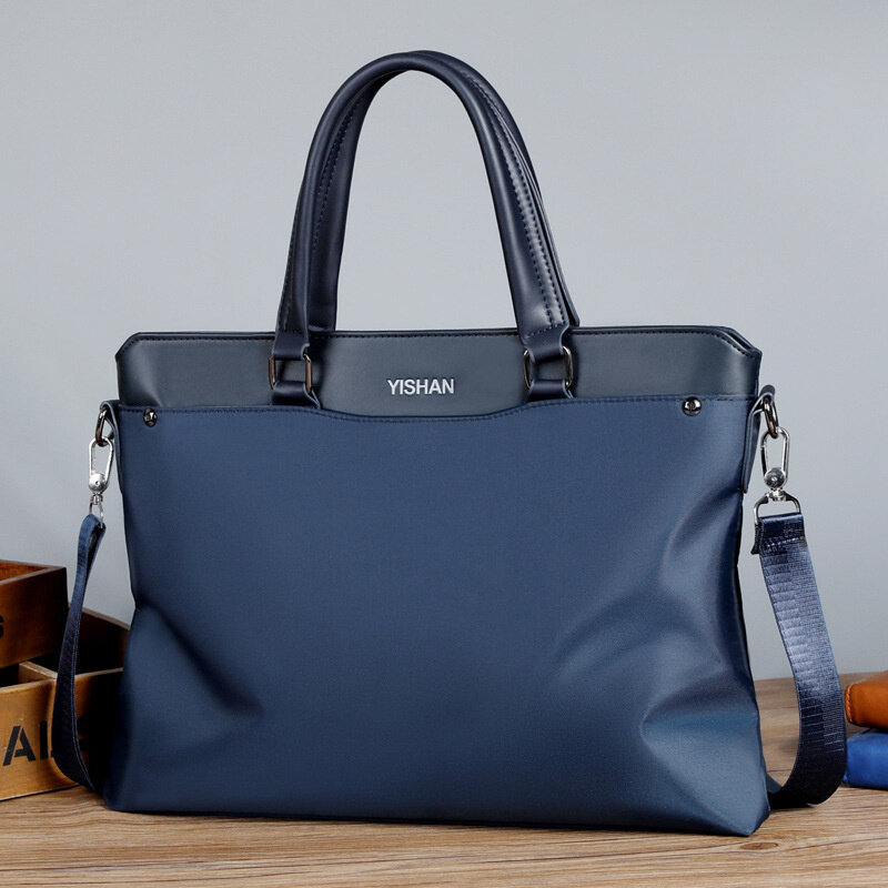 Новая деловая мужская сумка, модная Ручная Сумка для документов, вместительная сумка для ноутбука, мужская сумка-мессенджер через плечо