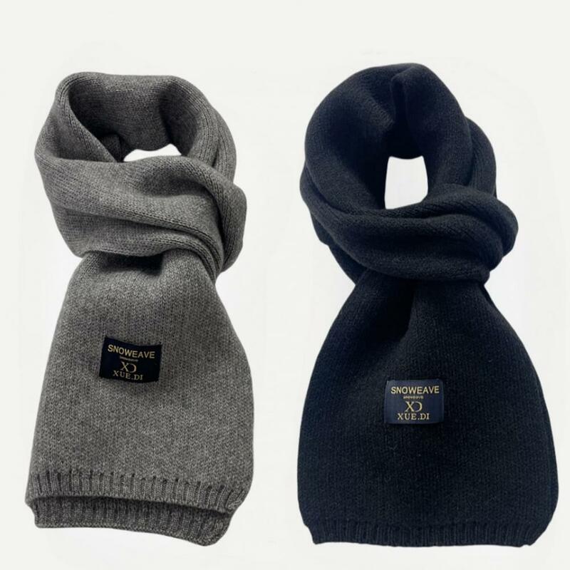 Мягкая шапка шарф перчатки набор шапка шарф Набор уютный зимний вязаный комплект искусственные перчатки толстые теплые ветрозащитные уличные для мужчин