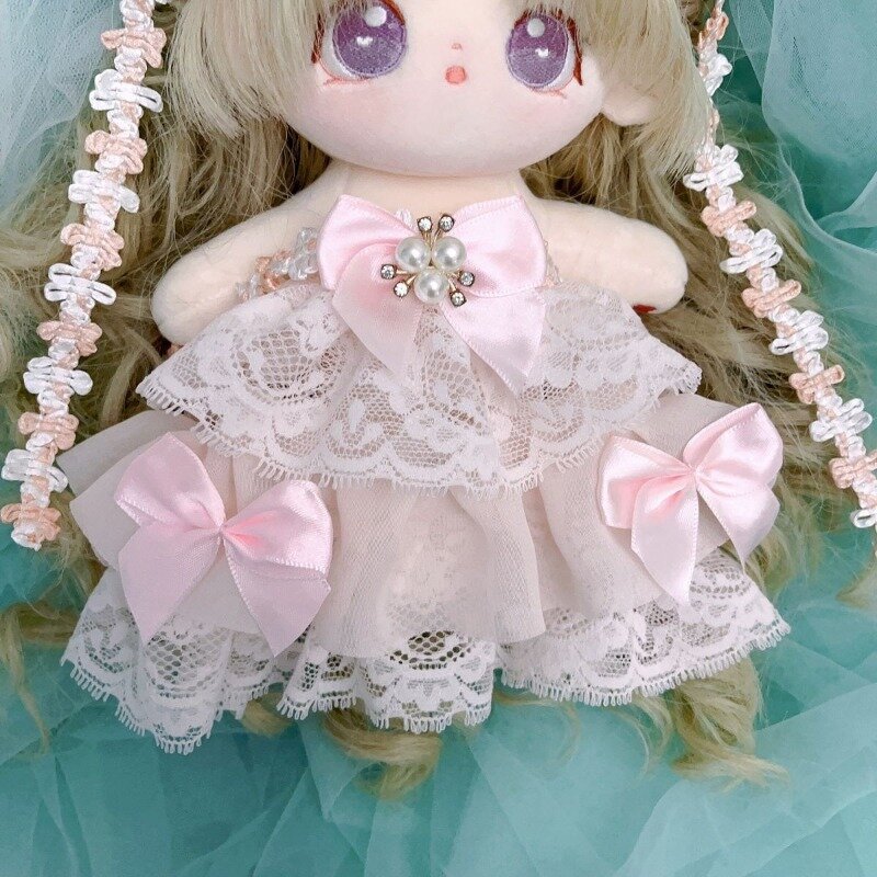 Хлопковая кукла 20 см, юбка для торта, только розовая одежда принцессы