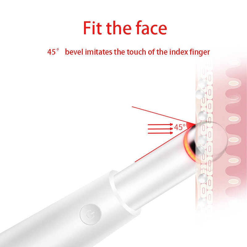 Mini elektryczna pielęgnacja oczu Instrument krem pod oczy Import masażer wibracyjny ogrzewanie pielęgnacja oczu Instrument czerwone niebieskie oko pielęgnacja pióra