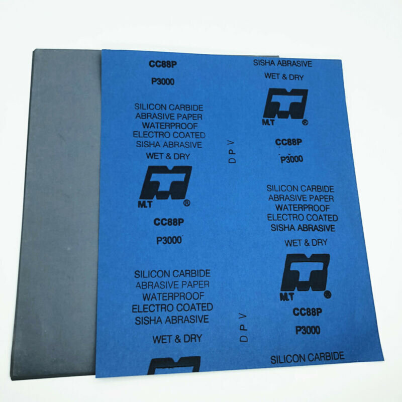 Наждачная бумага, тонкозернистая фотобумага, 1 лист, 1000/2000/5000/7000 Грит, Влажная/Сухая наждачная бумага для металла и пластика
